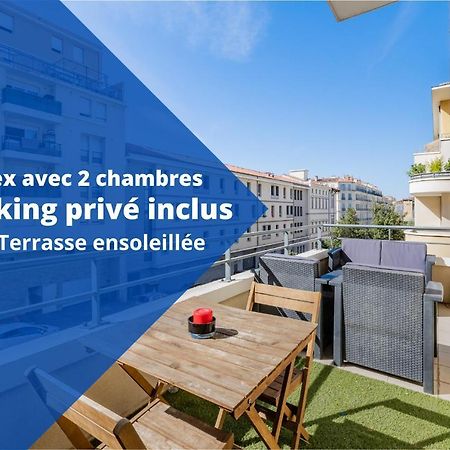 La Joliette; Duplex 2 Chambres, Parking Inclus+ Terrasse+ Ascenseur Marseille Exteriér fotografie