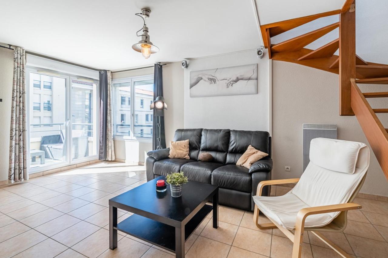 La Joliette; Duplex 2 Chambres, Parking Inclus+ Terrasse+ Ascenseur Marseille Exteriér fotografie